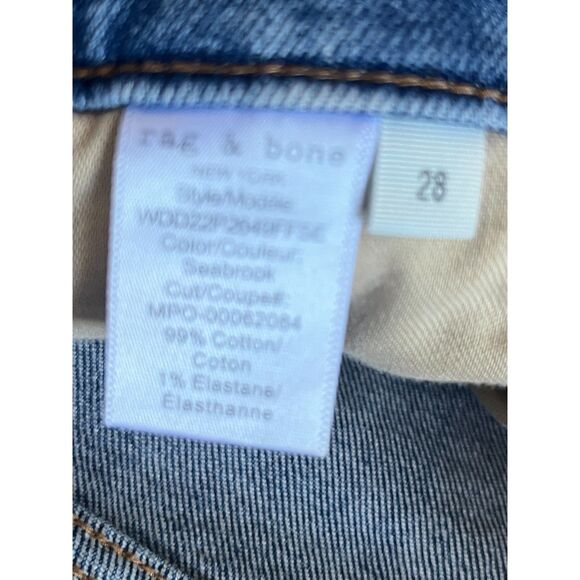 Rag & Bone New York Blue Nina High Rise Ankle Flare Denim Jeans Women's Size 28 - Picture 5 of 12